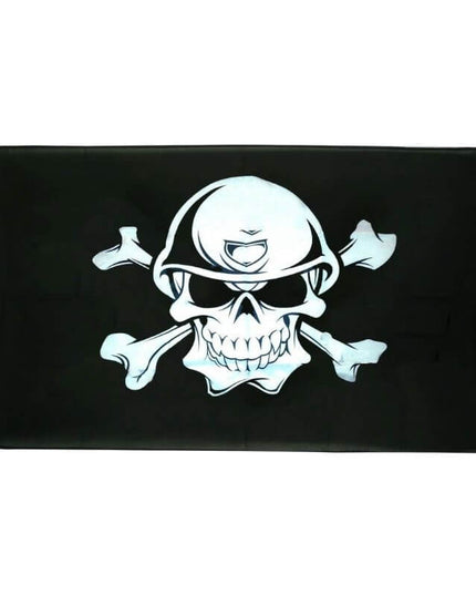 Piratenflagge - deutscher Schädel