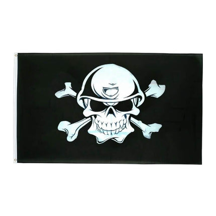 Piratenflagge - deutscher Schädel