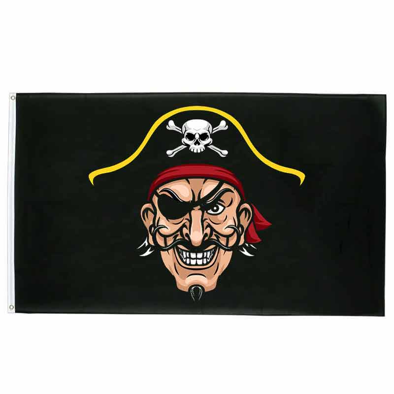 Piratenflagge - Kopf des Drawbac