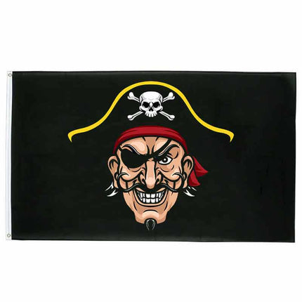 Piratenflagge - Kopf des Drawbac