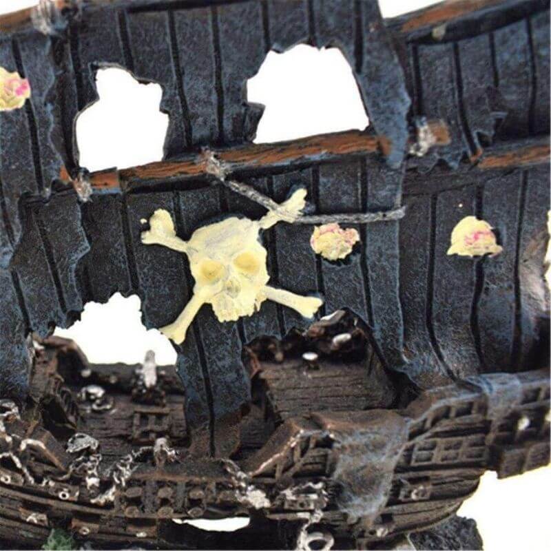 Piratenboot - Schwarzes Perlenwrack (Aquarium)