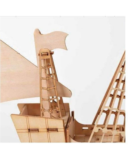 Piratenboot - Naturholz