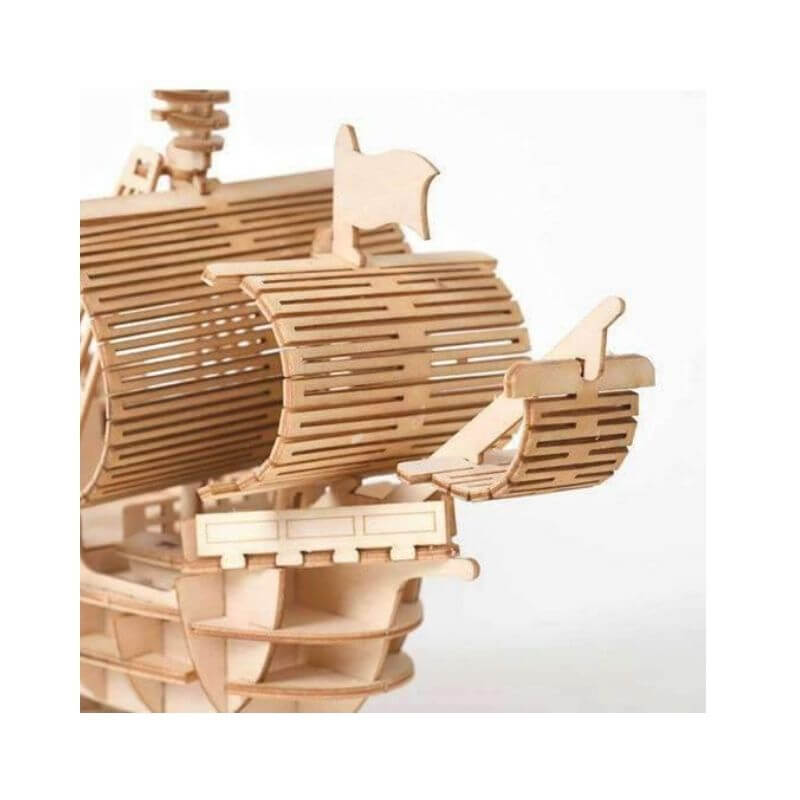 Piratenboot - Naturholz