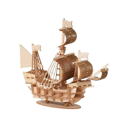 Piratenboot - Naturholz