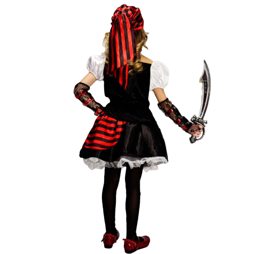 Piratenmädchen Verkleidung - Schwarz