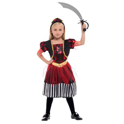 Piratenmädchen Verkleidung - rot