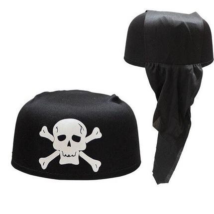 Bandana Pirat <br> Schwarzer Stil