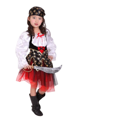 Piratenmädchenkostüm - Kleid