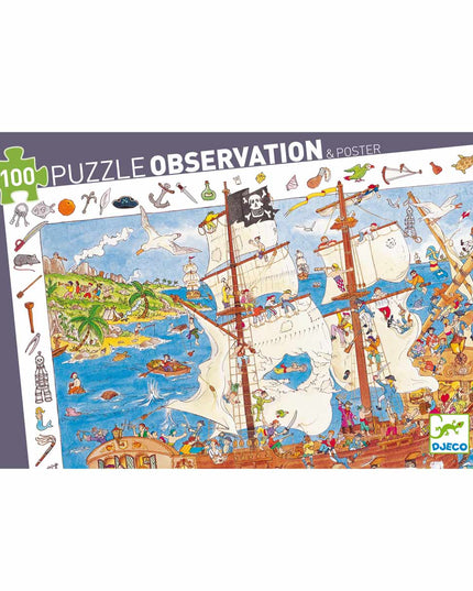 Piratenpuzzle <br> 100 Stücke