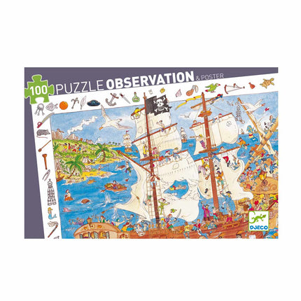 Piratenpuzzle <br> 100 Stücke