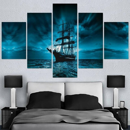 Piratentisch - Nachtblau (5 Zimmer)